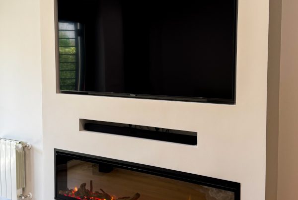 mueble a medida integracion tecnologica ximenez iluminacion